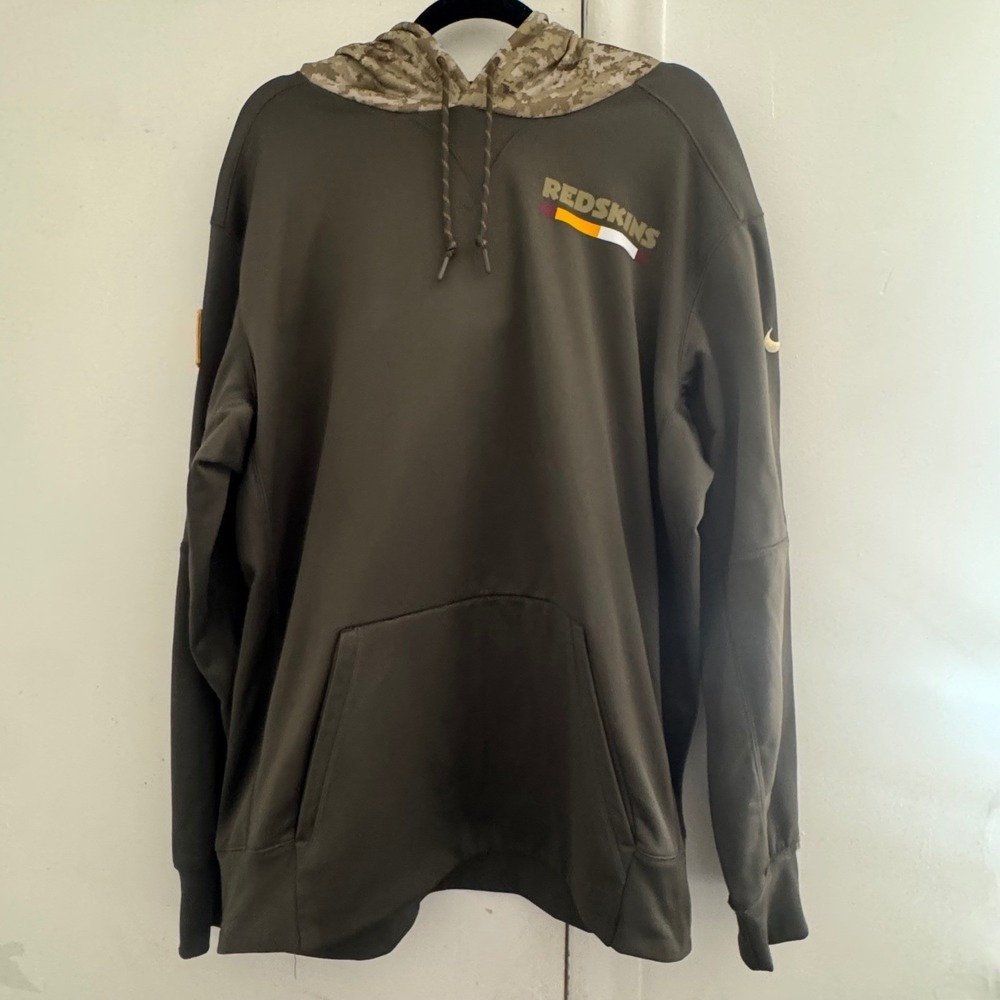 Nike Washington Redskins NFL Salute to Service Hoodie XL Olive Green Camo